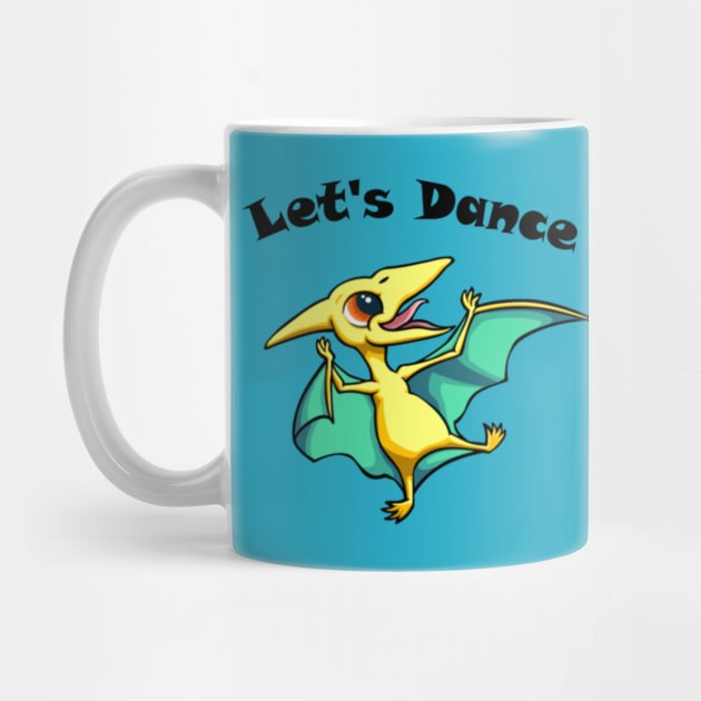 let's Dance Dino T-shirt,books,mugs,apparel,stickers by creativeminds